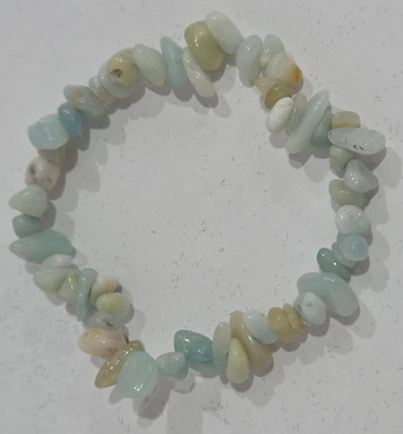Natural Crystal Chip Bracelet