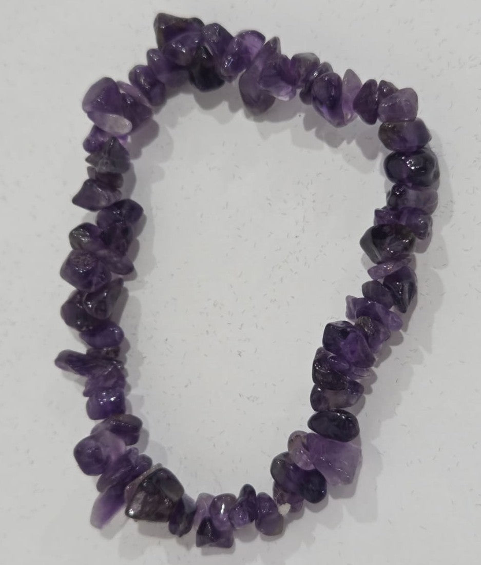 Natural Crystal Chip Bracelet