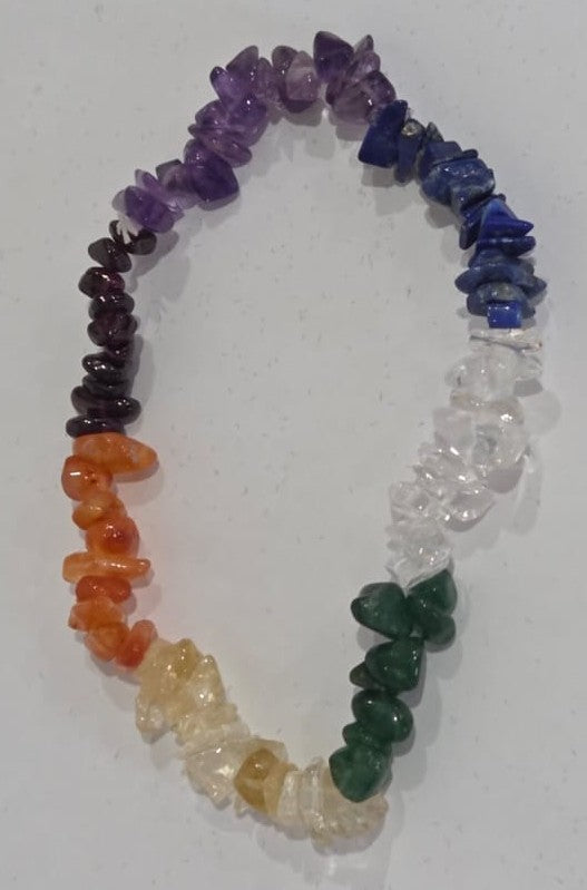 Natural Crystal Chip Bracelet