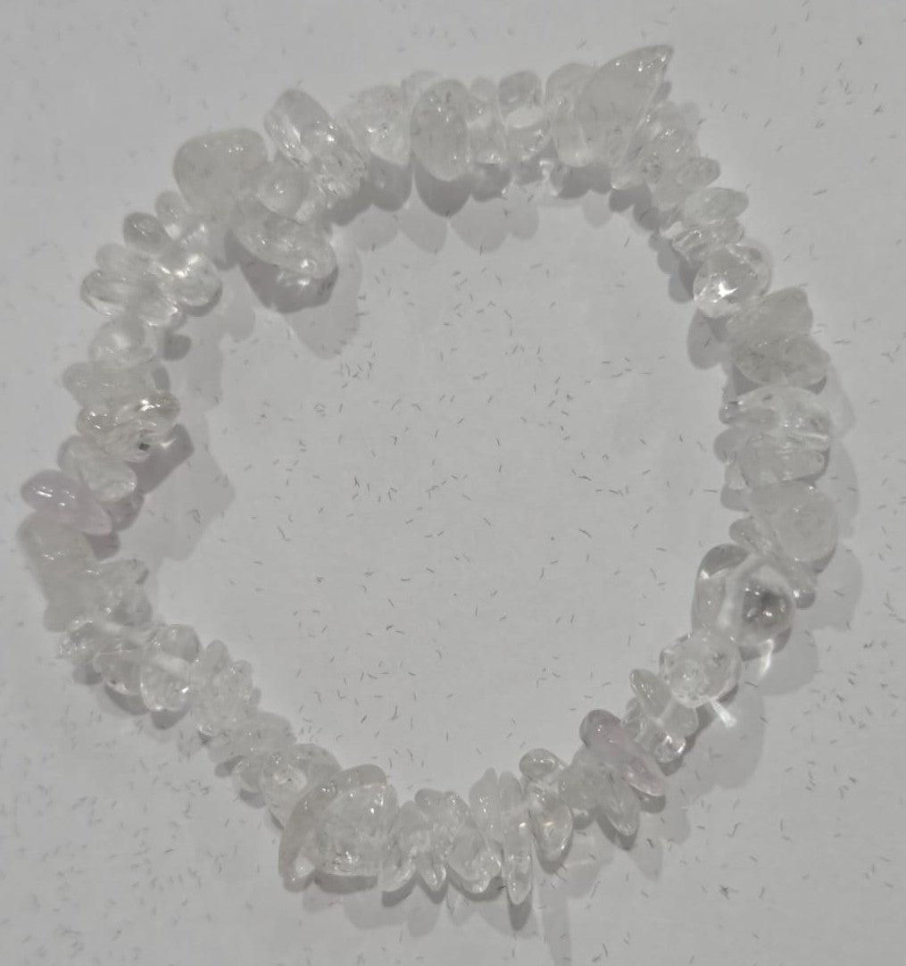 Natural Crystal Chip Bracelet