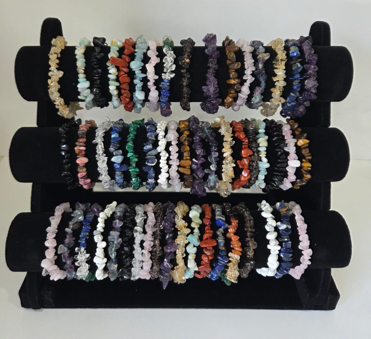 Natural Crystal Chip Bracelet