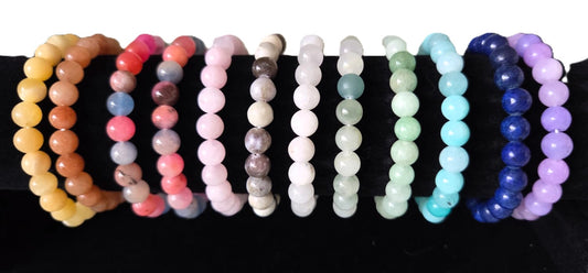 Natural Round Stone Bracelet