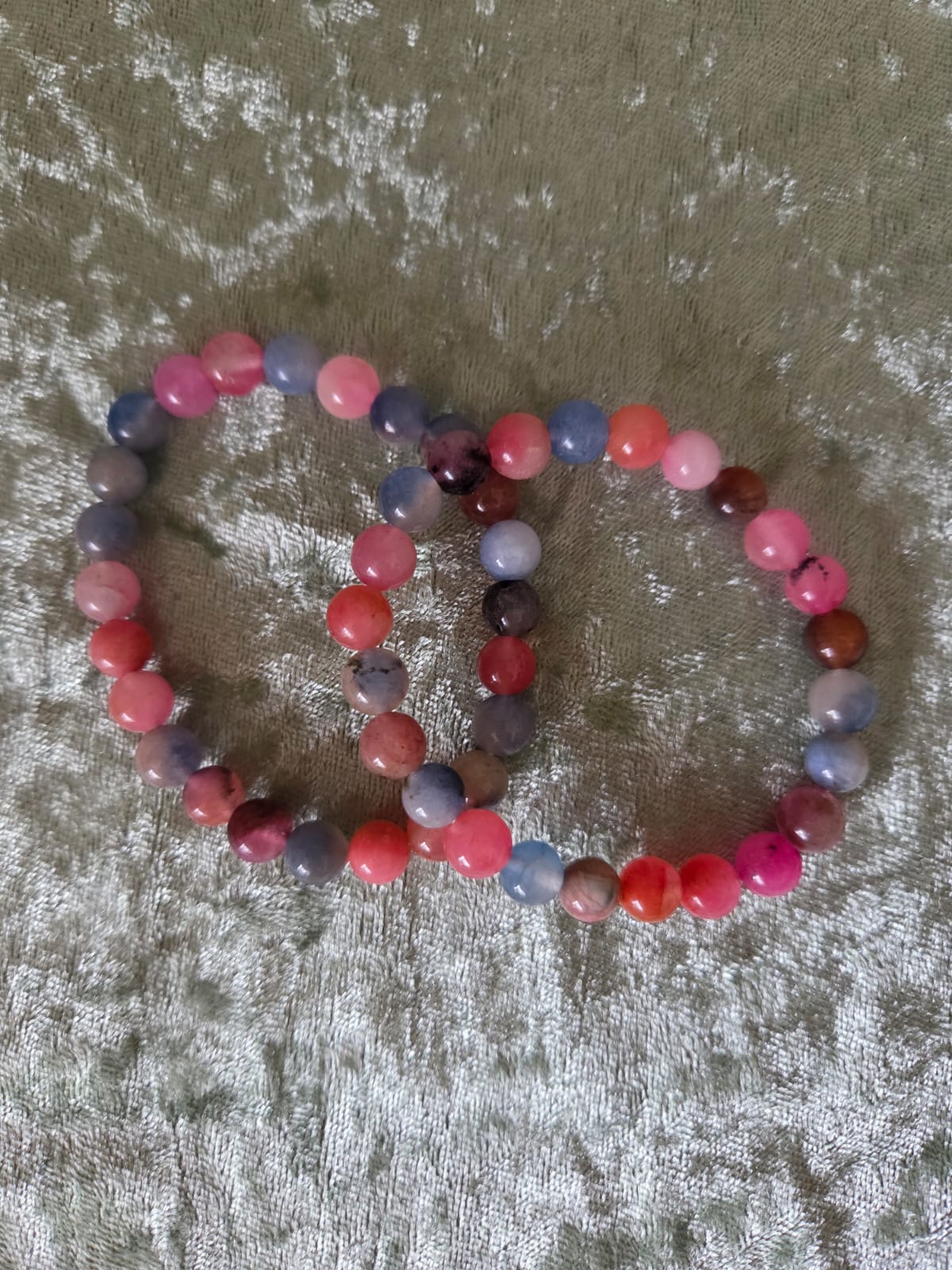Pink Grey Multi Bracelet
