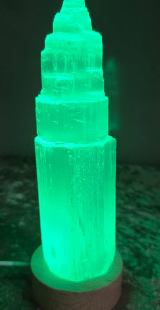 Selenite Crystal Lamp