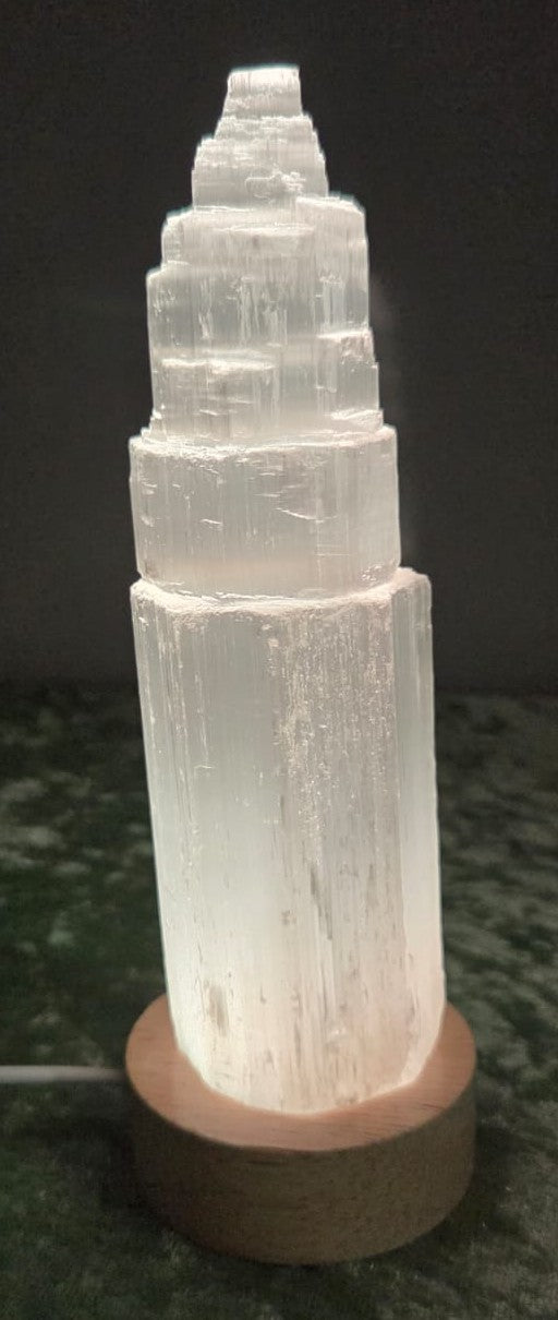 Selenite Crystal Lamp