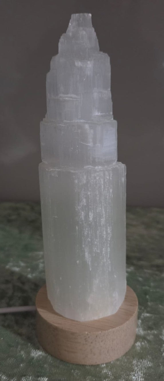 Selenite Crystal Lamp