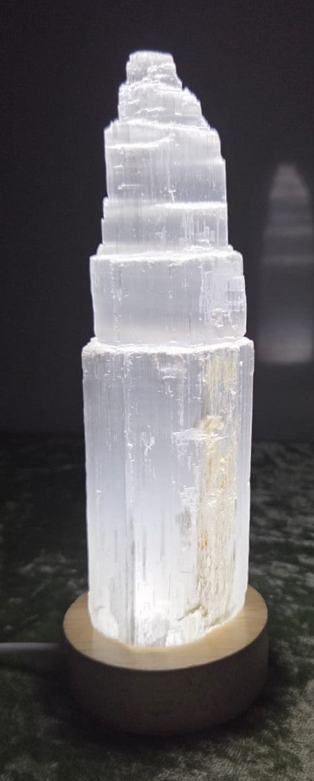 Selenite Crystal Lamp