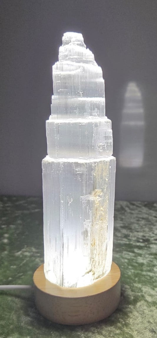 Selenite Crystal Lamp