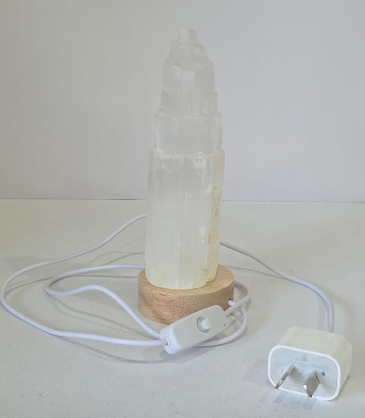 Selenite Crystal Lamp